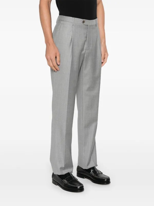 ETRO テーパードパンツ ETRO エトロ テーパードパンツ ジップフライ 総柄 38 S 黒