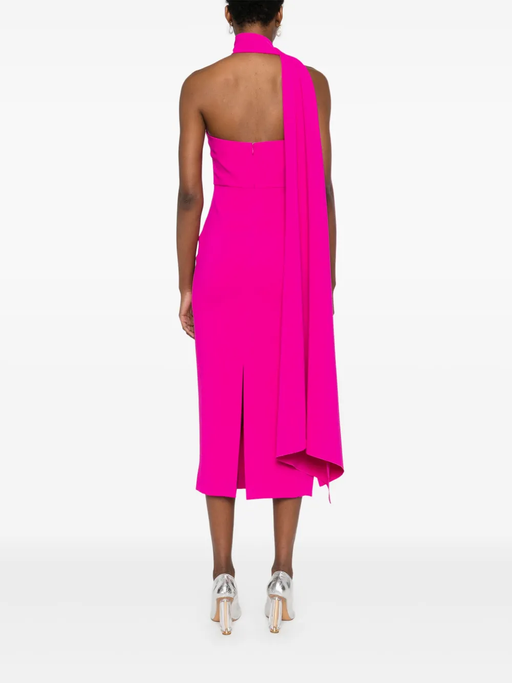 Solace London Samira midi-jurk Roze