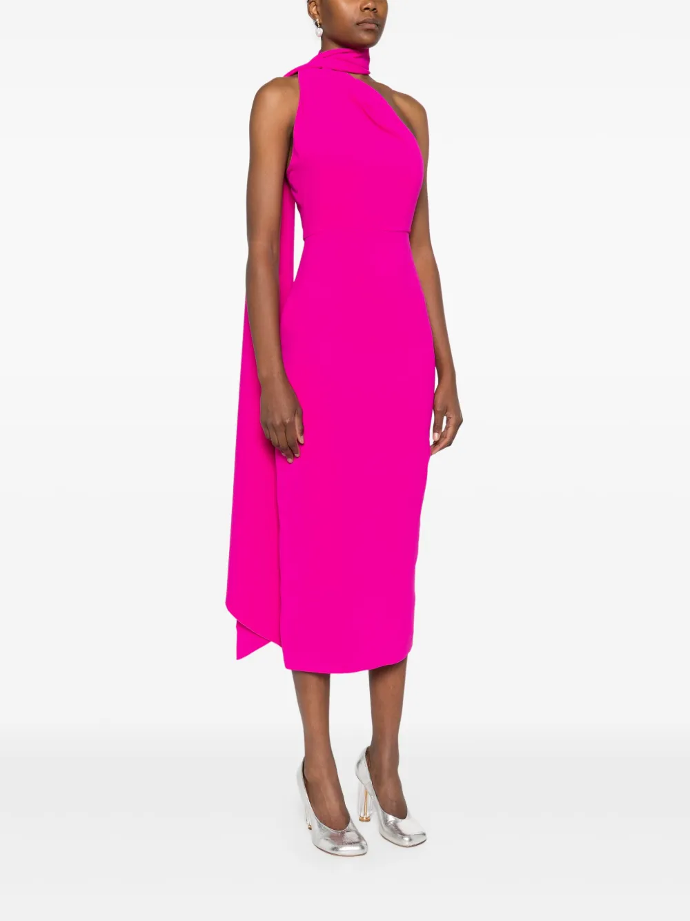 Solace London Samira midi-jurk Roze