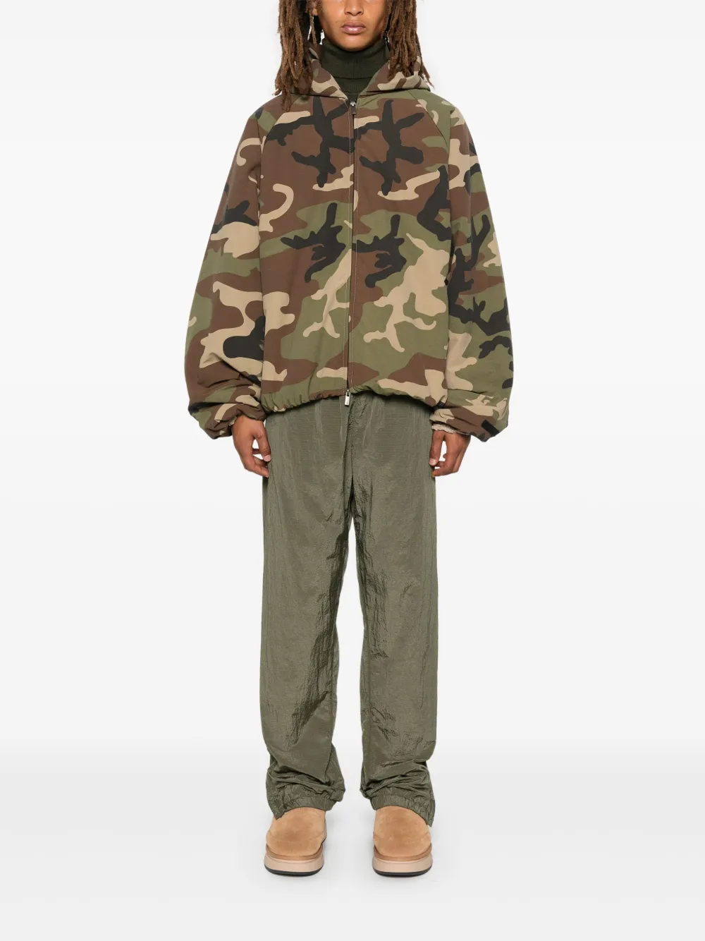FEAR OF GOD ESSENTIALS ripstop track pants - Groen