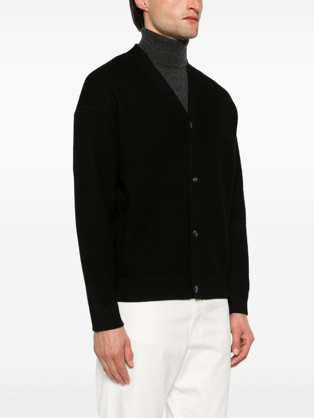 Emporio Armani virgin-wool cardigan Men