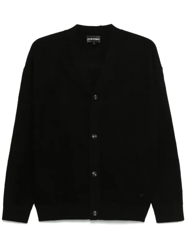 Emporio Armani ニットカーディガン | ブラック | FARFETCH JP 