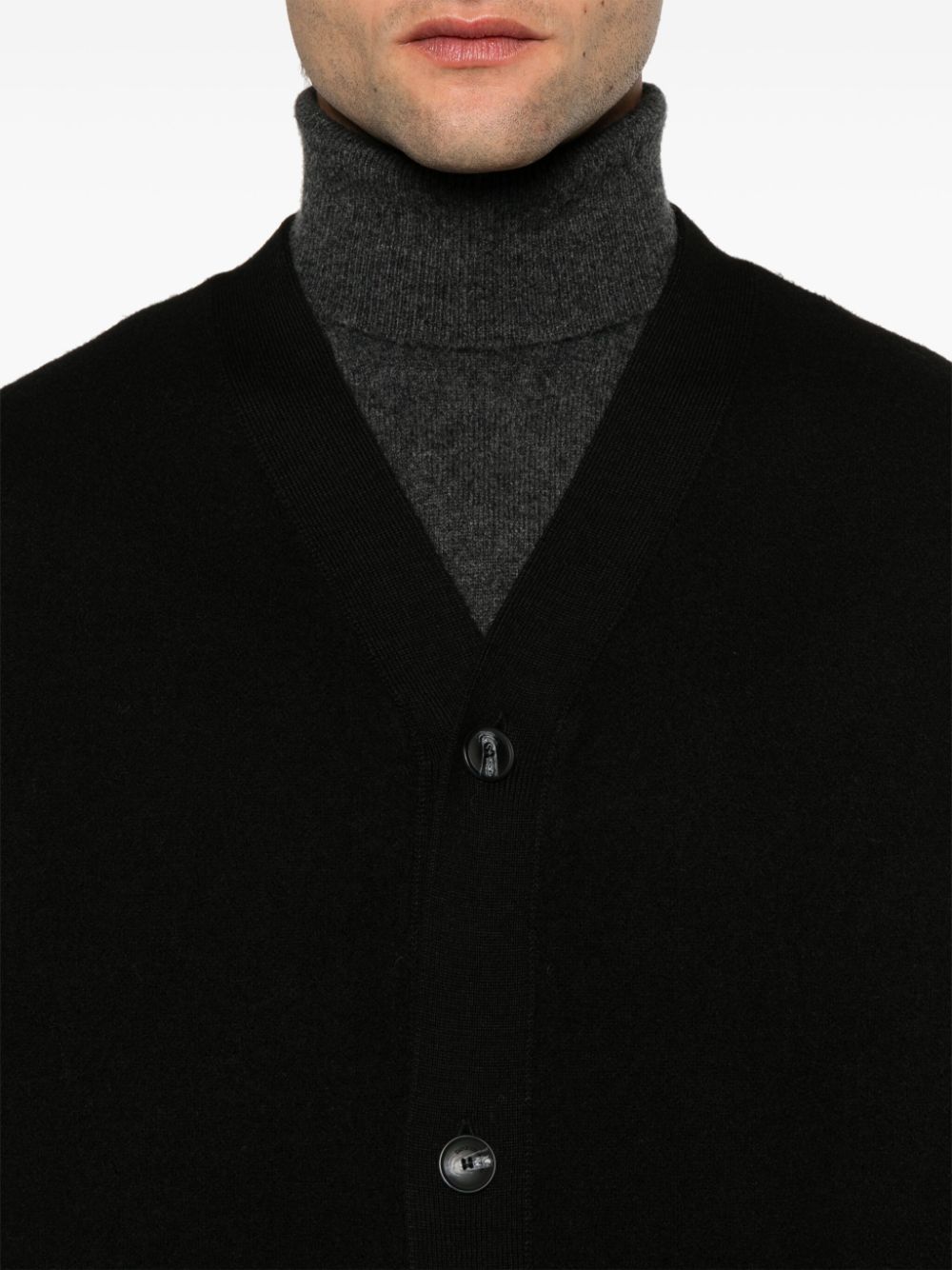 Emporio Armani virgin-wool cardigan Men