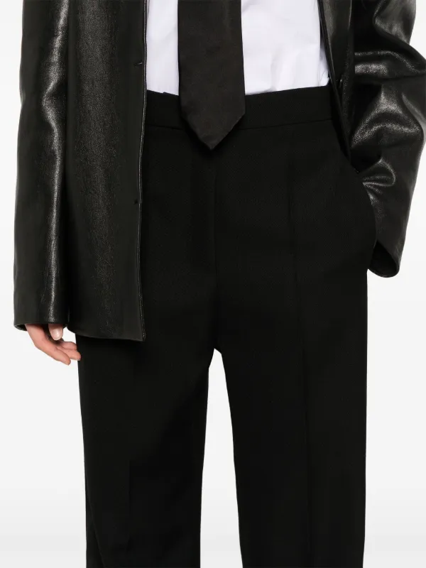 Max Mara Virgin Wool Trousers | Black | FARFETCH