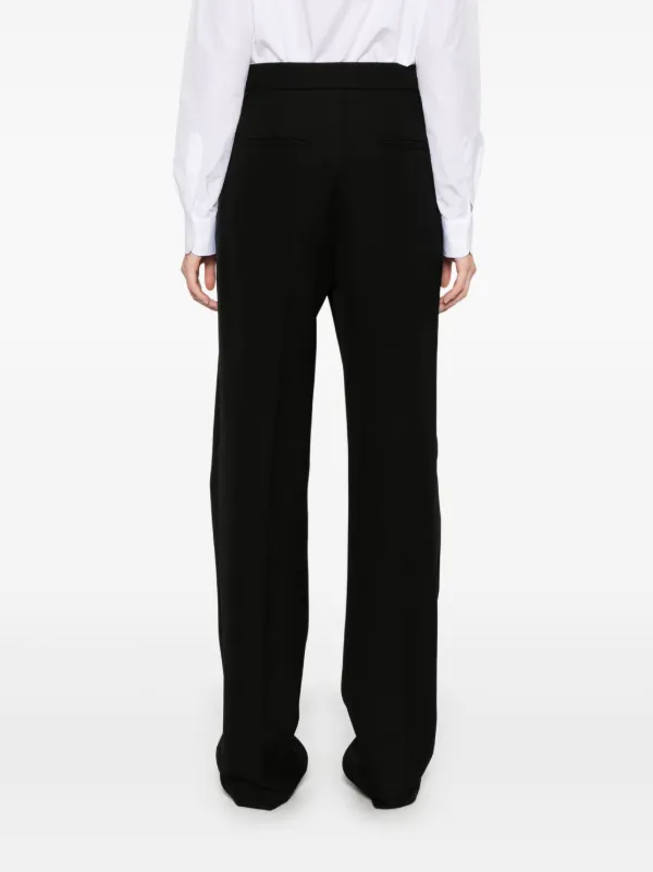 Max Mara Virgin Wool Trousers | Black | FARFETCH