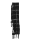 OUR LEGACY checked scarf - Grey