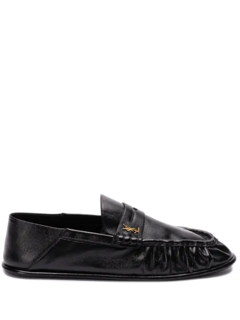 Mens black designer loafers online