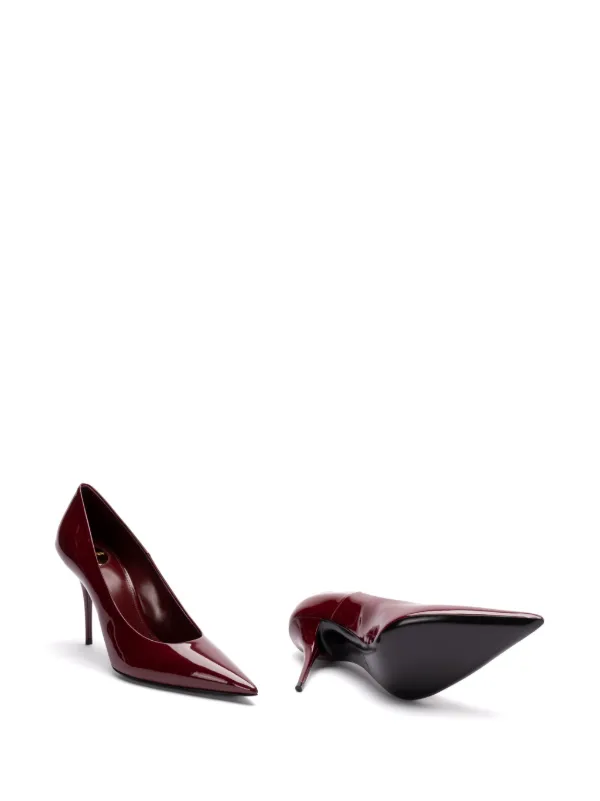 Saint Laurent 90mm Norma Pumps | Red | FARFETCH AU