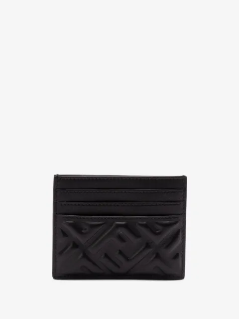 FENDI porte-cartes à logo embossé