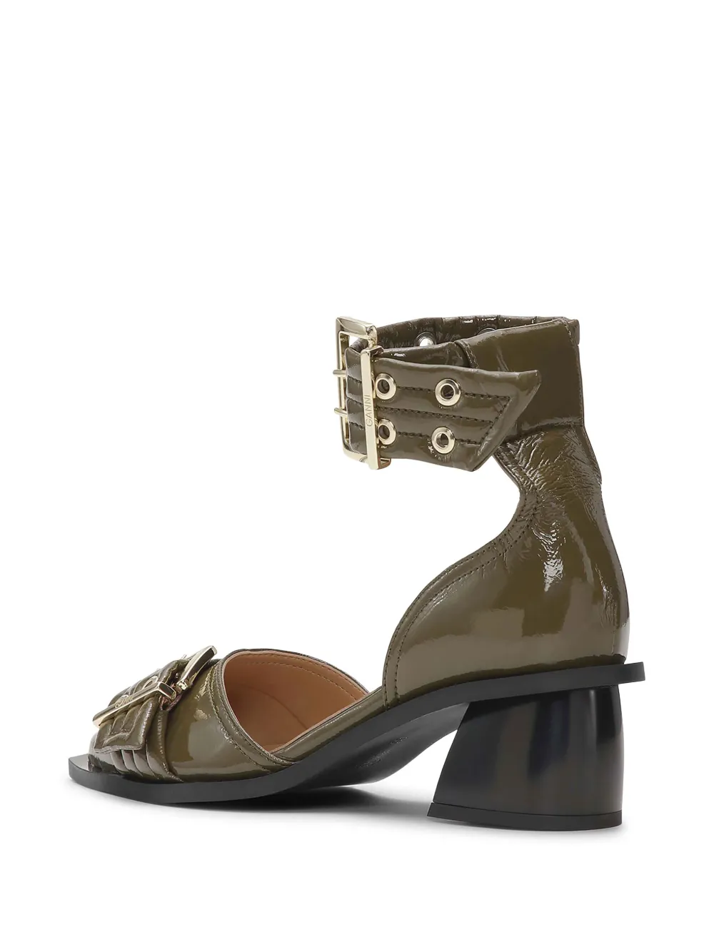 GANNI Pumps met gesp Groen