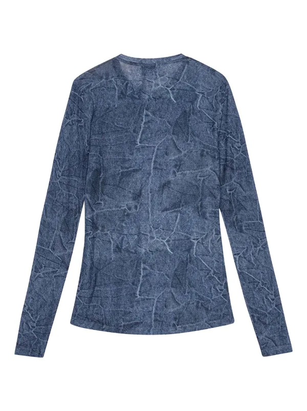 【国内送関税込】GANNI ☆ メッシュトップ GANNI メッシュトップ | ブルー | FARFETCH JP