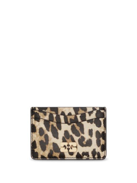 GANNI leopard-print cardholder Women