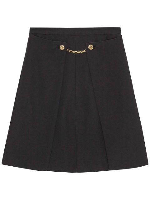 GANNI tailored twill midi skirt Women