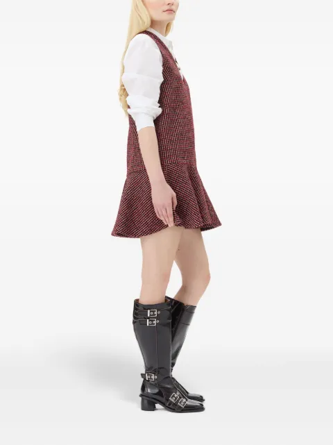 GANNI checked mini dress W0032 - 2