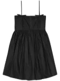 GANNI poplin mini dress - Black