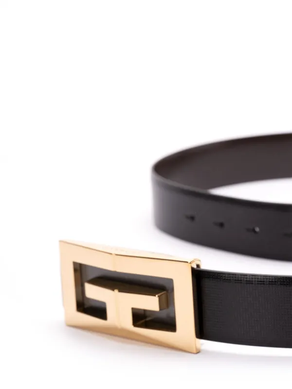 【GIVENCHY】バックル ベルト GIVENCHY】ブラック 4G リリース バックル ベルト レザー