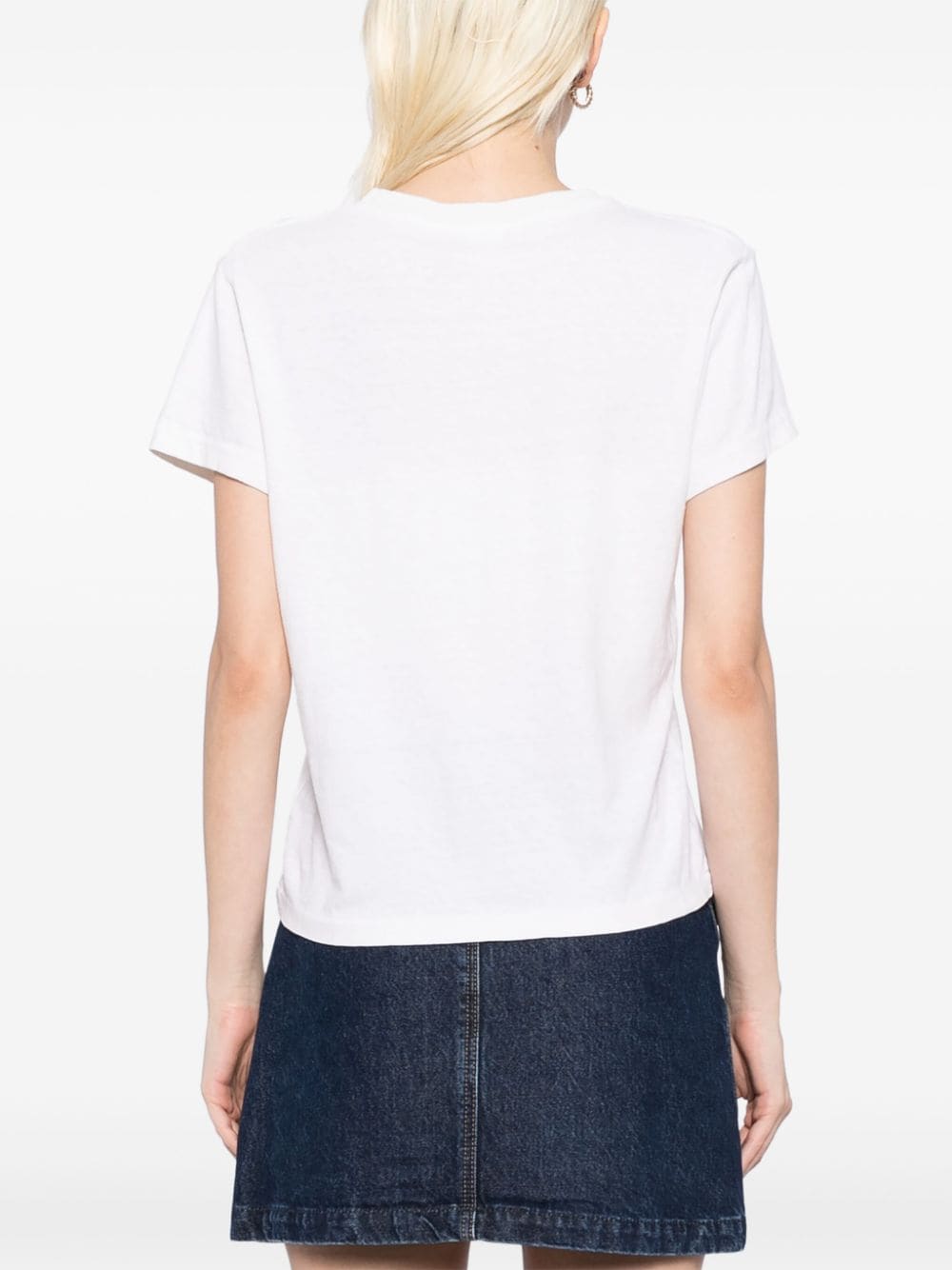 Shop Re/done Back To Reality Classic T-shirt In Neutrals