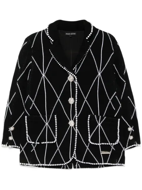 Izaak Azanei blazer con botones y perlas artificiales