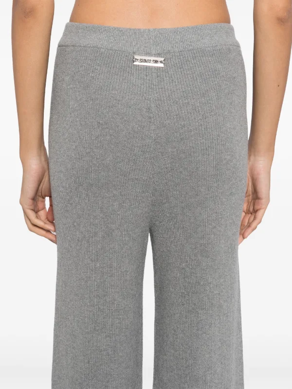 Izaak Azanei Cropped Trousers Grey FARFETCH EG