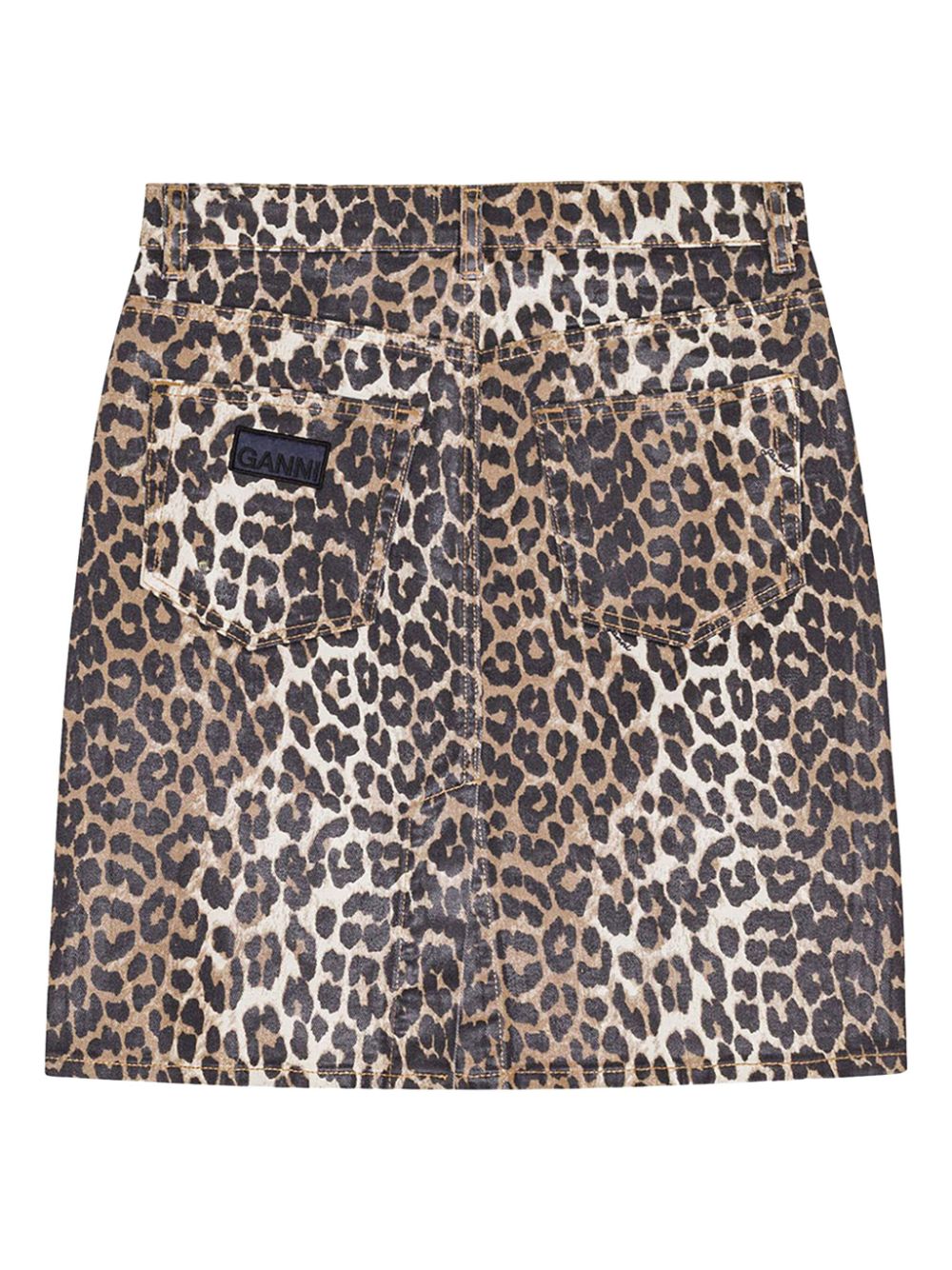 Best shopping deals GANNI leopard-print denim midi skirt Women