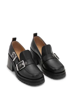 GANNI high-top zip-up Sneakers | Black | FARFETCH