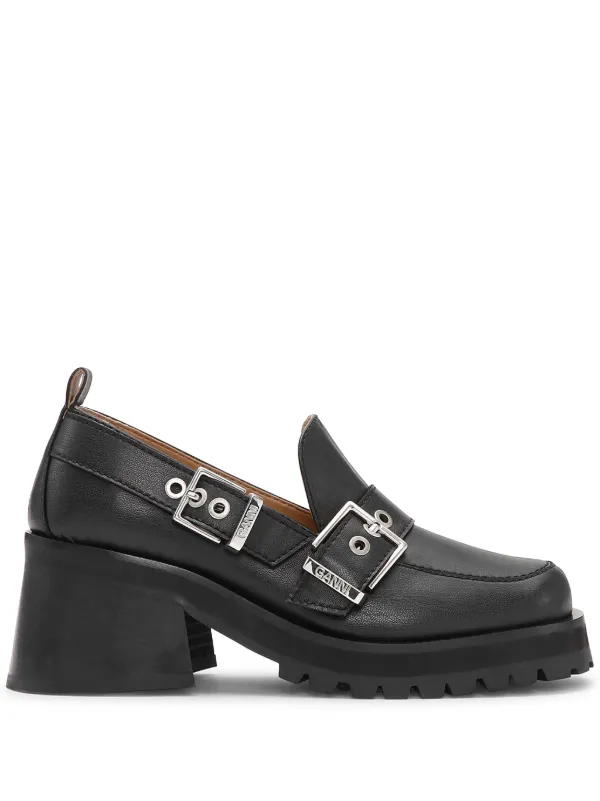 GANNI Platform Loafers | Black | FARFETCH