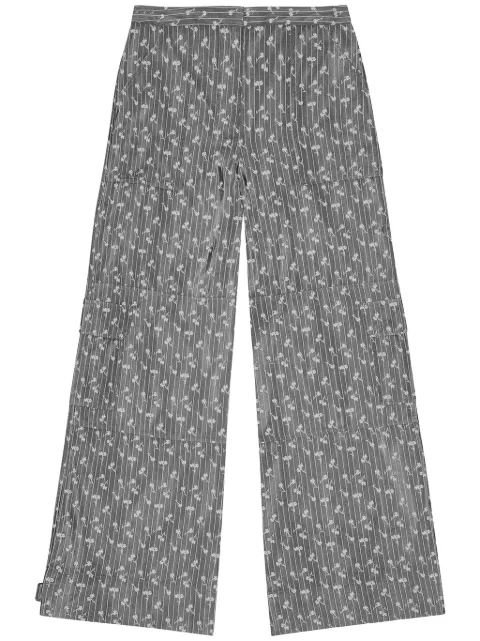 GANNI patterned-jacquard trousers