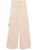 Karl Lagerfeld satin cargo pants - Neutrals