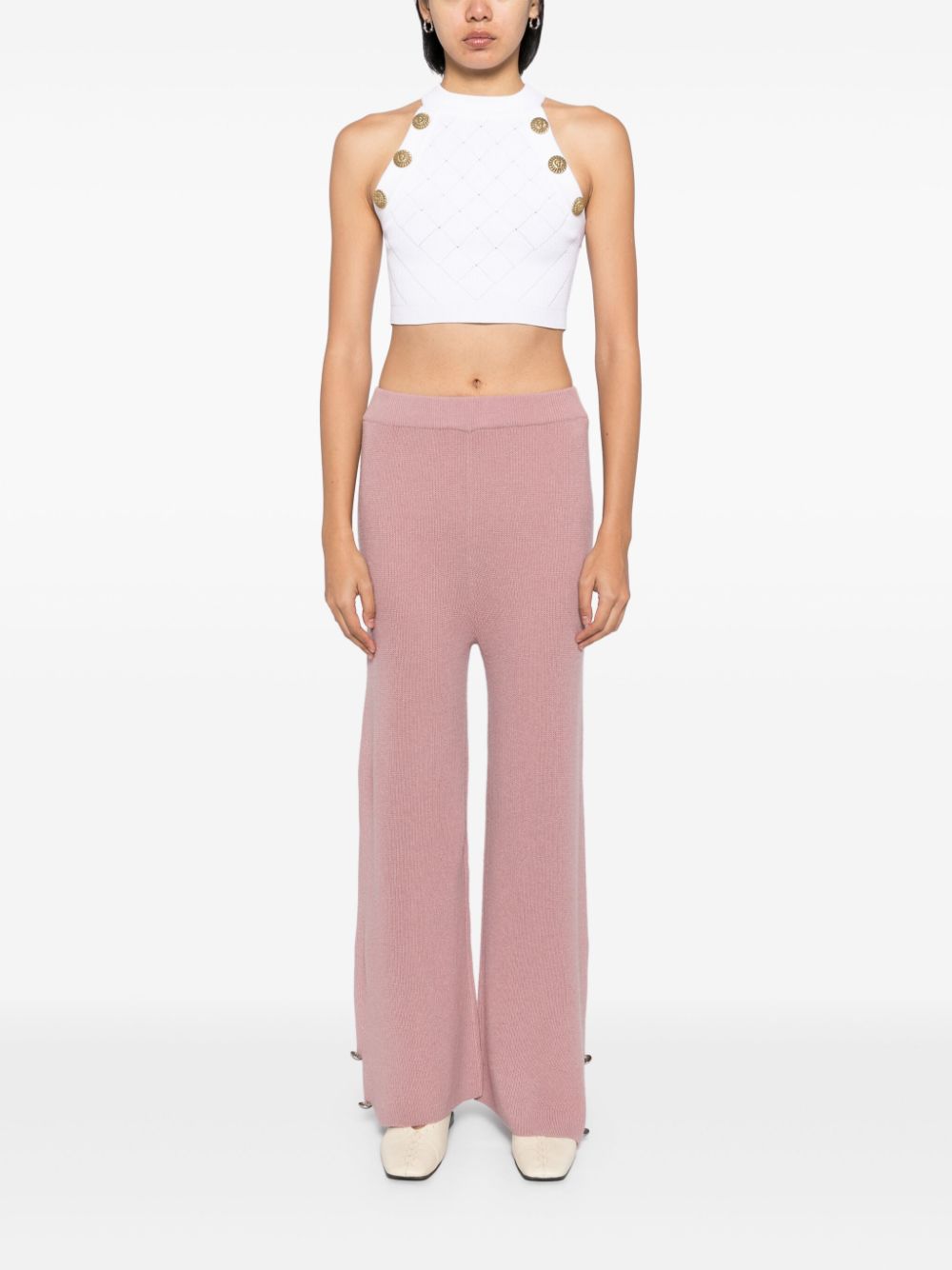 Izaak Azanei cropped trousers - Roze