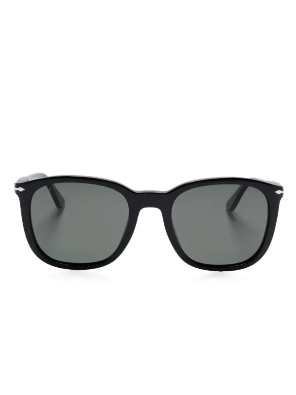 Persol square frame sunglasses unisex Acetate 52 Black