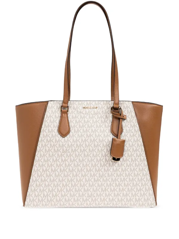 Michael Michael Kors Large Taryn Tote Bag Neutrals FARFETCH CA