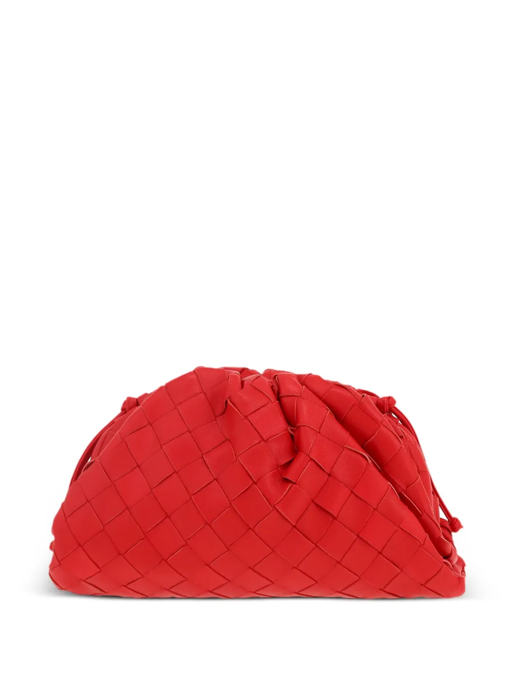 Bottega Veneta Pre-Owned Intrecciato Pouch schoudertas - Rood