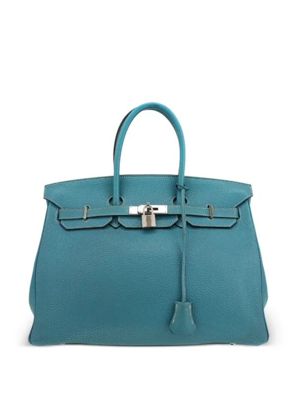 Hermès Pre-Owned Sac à Main Birkin 35 (2010) Bleu FARFETCH DZ