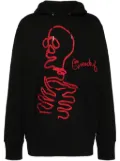 Givenchy graphic embroidered hooded sweatshirt - Black