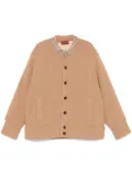 Gucci crystal-embroidery cardigan - Brown