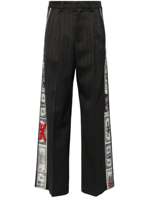 Vaquera dollar-print trousers