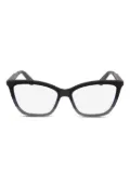 Calvin Klein acetate cat-eye glasses - Black