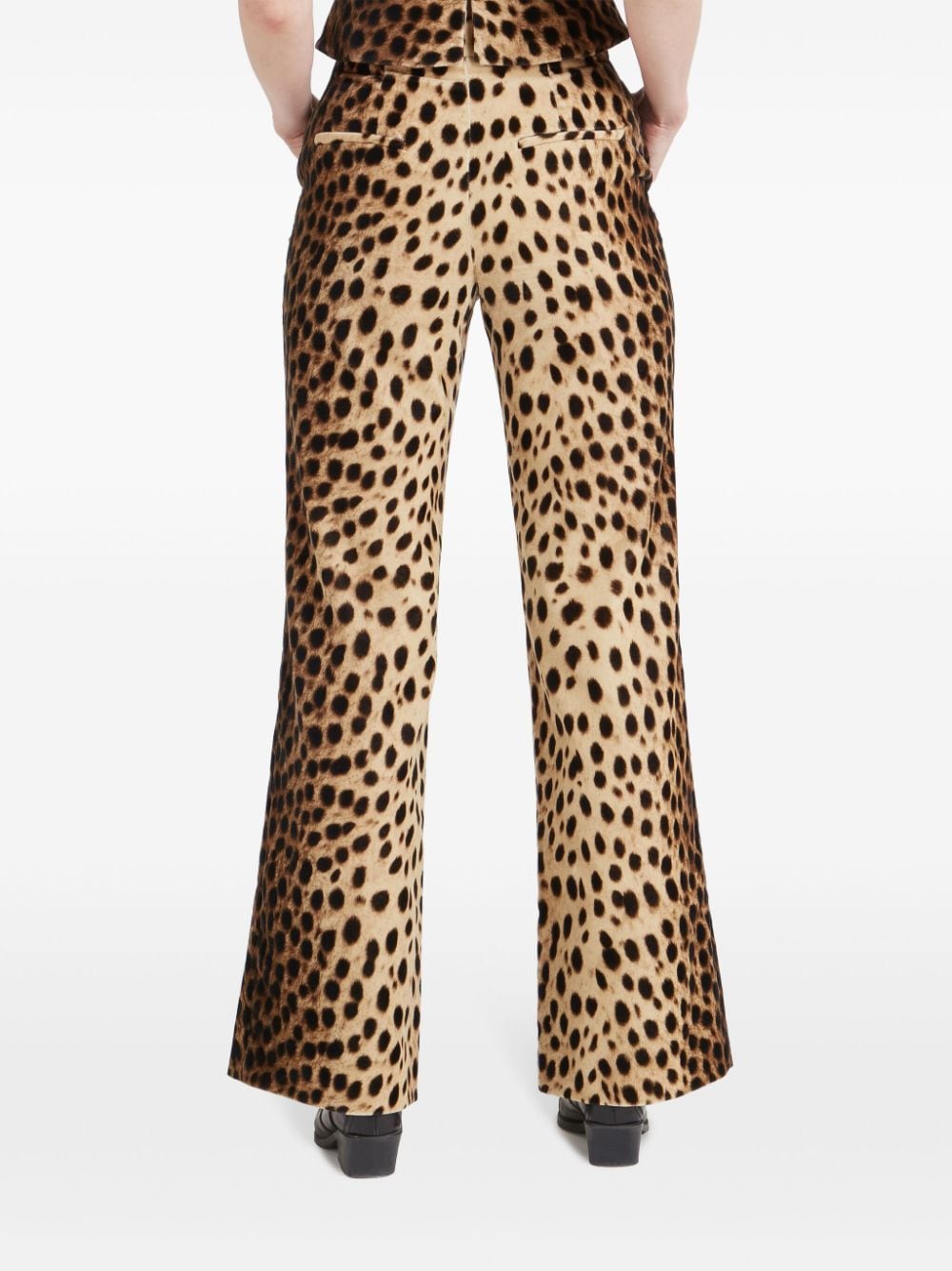 Shop Temperley London Nemera Flared Trousers In Neutrals