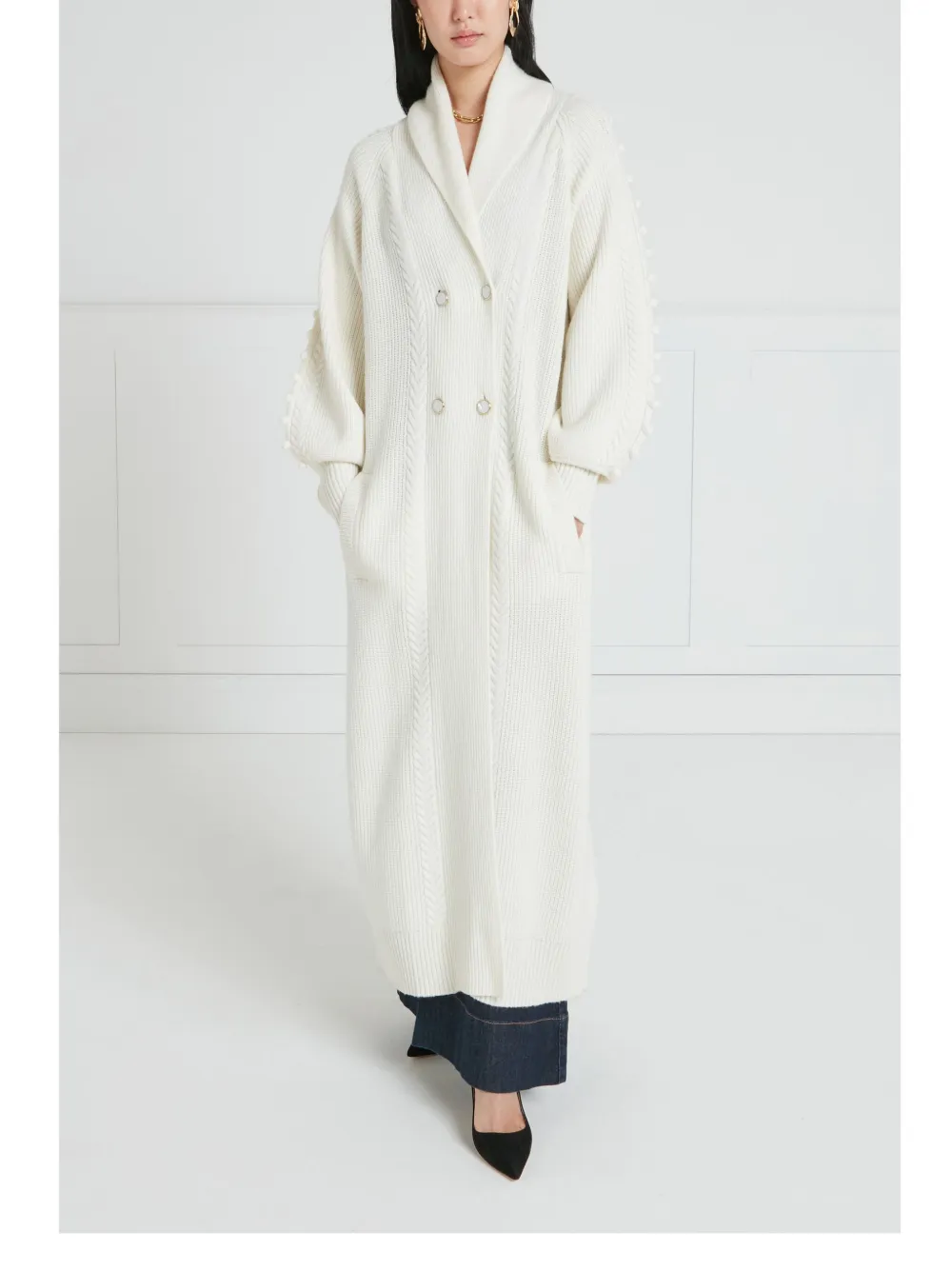 Temperley London Chrissie cardi-coat - Beige