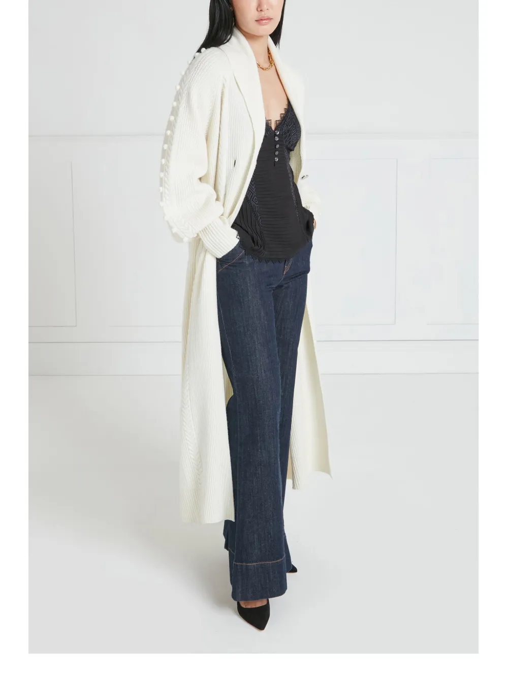 Temperley London Chrissie Cardi-coat In Neutrals