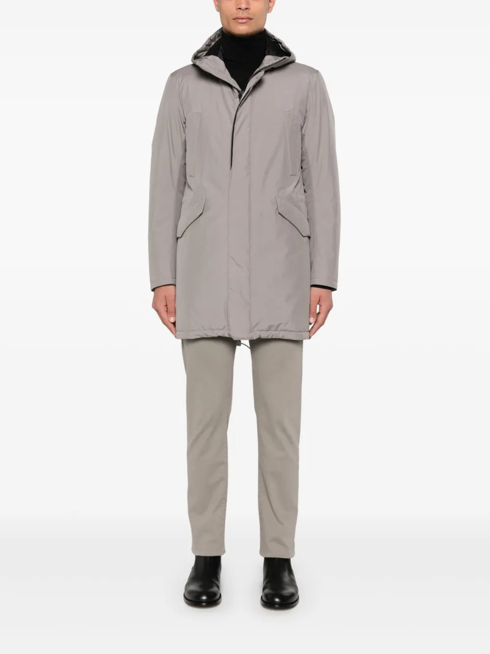 Herno hooded parka - Grijs