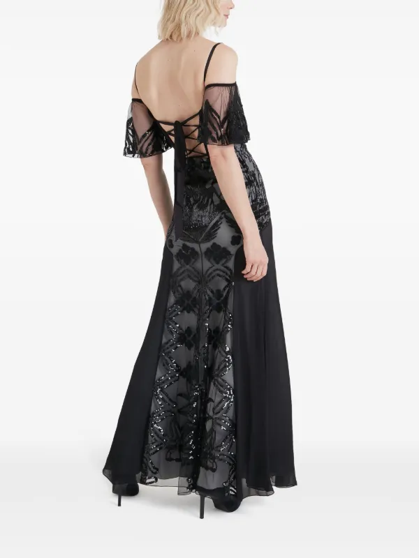 Temperley London - Inez Strappy Gown - Black - UK10