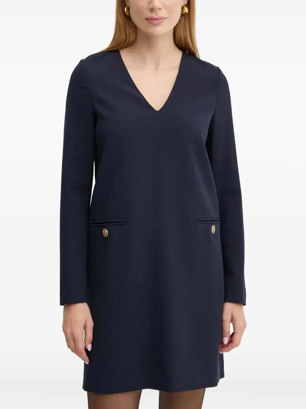 TWINSET button pockets mini dress | Blue | Image 1