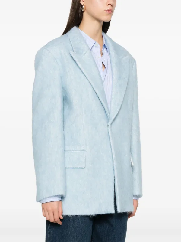 Filippa K Textured Blazer | Blue | FARFETCH