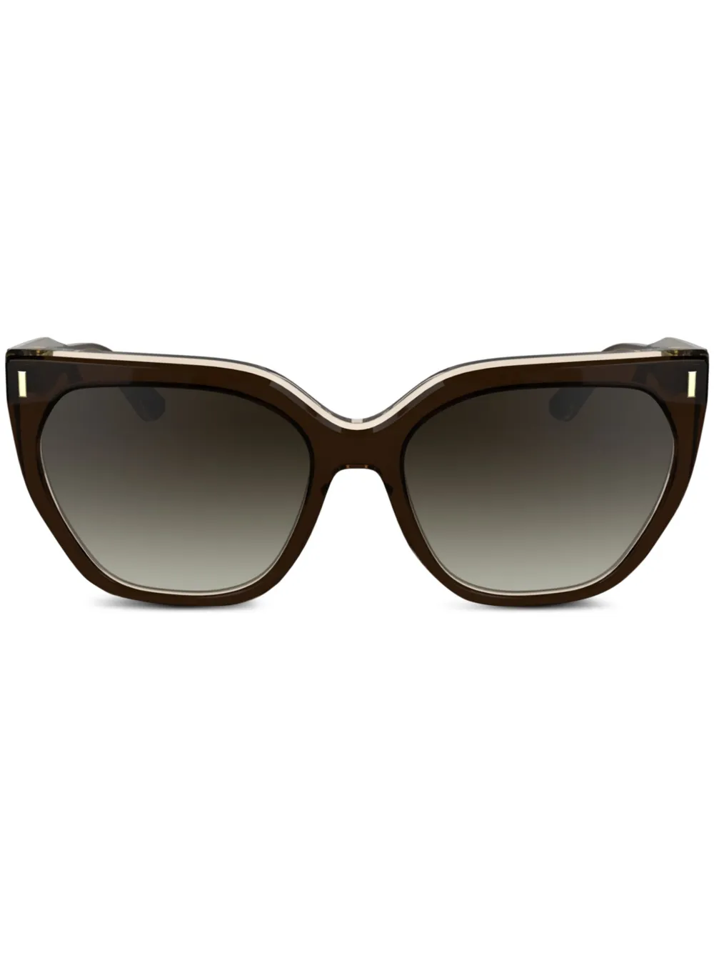 Calvin Klein cat-eye sunglasses | Brown | Image 1