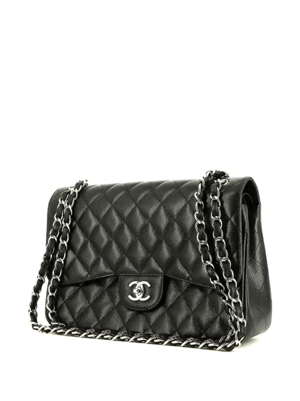 CHANEL Pre-Owned 2018 Jumbo Timeless Shoulder Bag Black