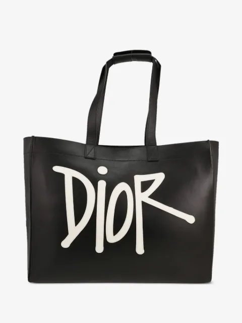 Christian Dior Pre-Owned x Stüssy D-Dior Editions Limitées shopping bag