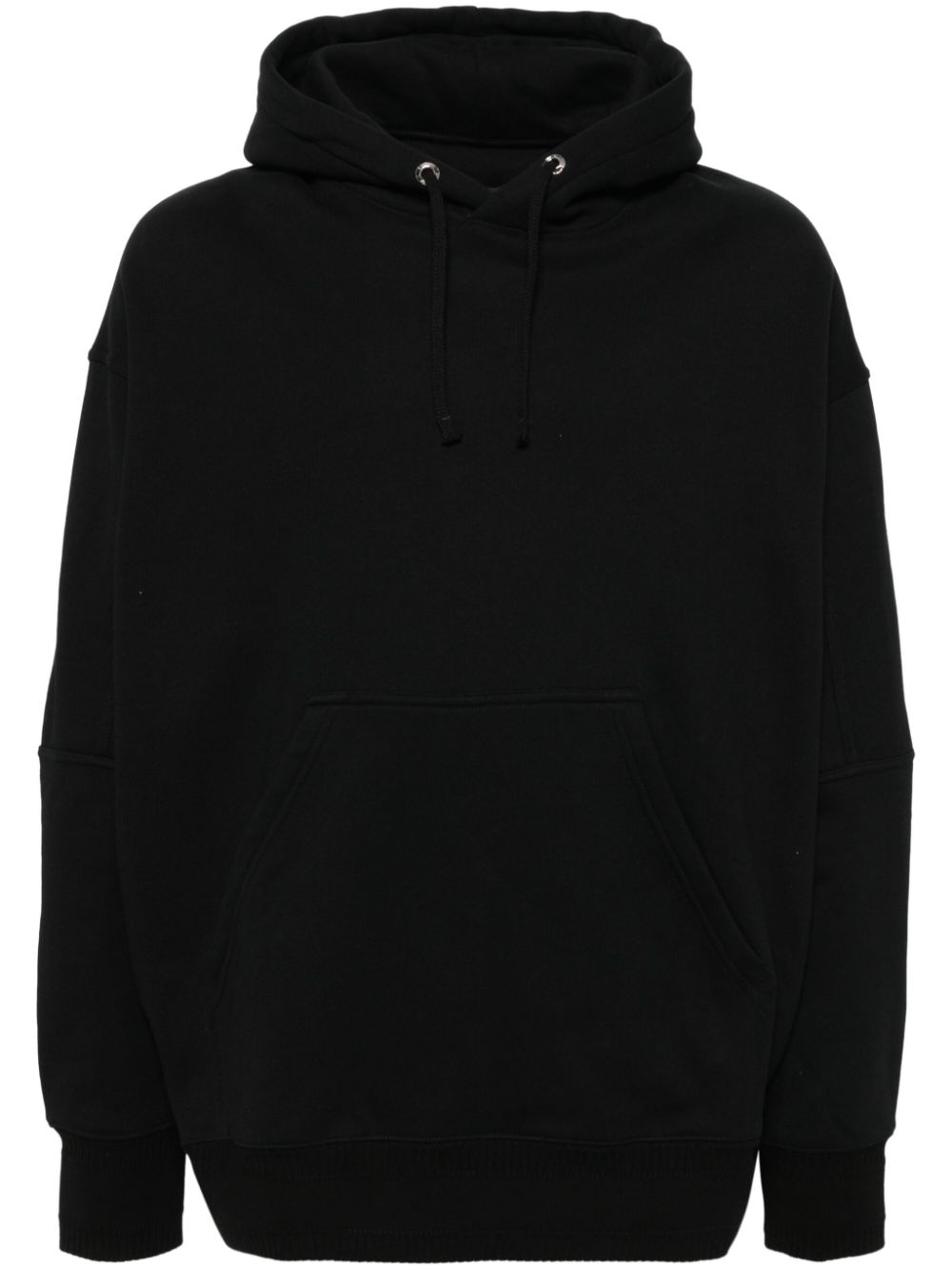 crew-neck hoodie