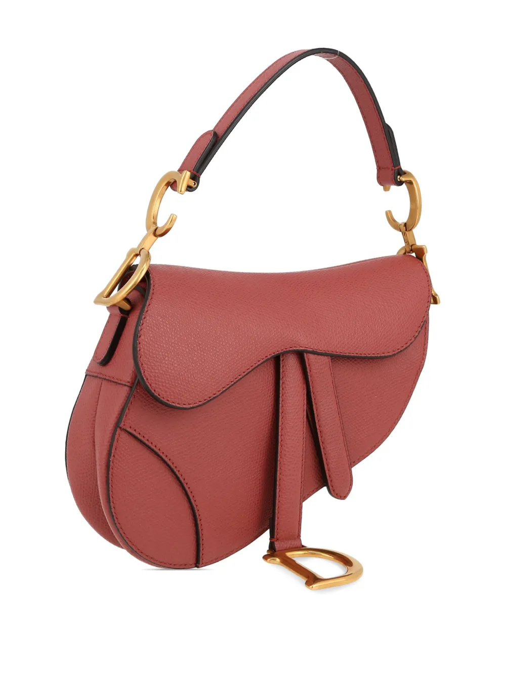 Pre-owned Dior 2020 Mini Saddle Shoulder Bag In Pink