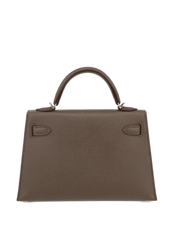 Hermès Pre-Owned 2020 Kelly 20 Handbag | Grey | FARFETCH BE